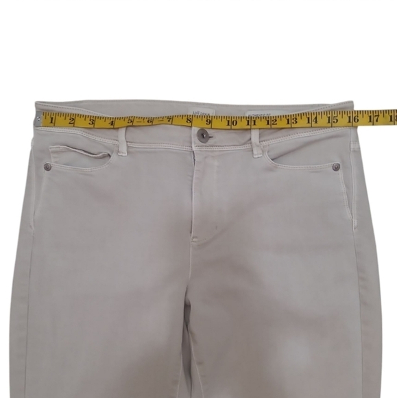 J Jill Denim Authentic Fit Slim Ankle Jeans Taupe Size 10 - Picture 10 of 16